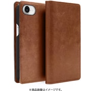 ABS27511i16E [iPhone 16e用 MARGOTイタリアンレザー MagSafe対応 ダイアリーケース ブラウン]