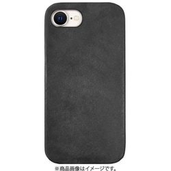 ABS27513i16E [iPhone 16e用 MARGOTイタリアンレザー MagSafe対応 バックカバー ブラック]
