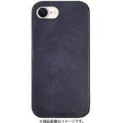 ABS27514i16E [iPhone 16e用 MARGOTイタリアンレザー MagSafe対応 バックカバー ネイビー]