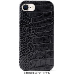 ABS27520i16E [iPhone 16e用 LIPARI イタリアンレザー MagSafe対応 バックカバー ブラック]
