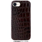 ABS27522i16E [iPhone 16e用 LIPARI イタリアンレザー MagSafe対応 バックカバー ダークブラウン]
