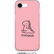 AK27564i16E [iPhone 16e用 ソフトクリアケース ダイナソー ピンク]