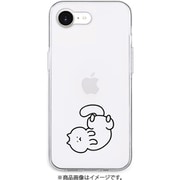 AK27569i16E [iPhone 16e用 ソフトクリアケース 猫ちゃんはリラックス中]