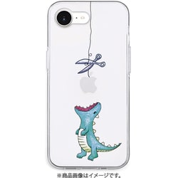 AK27572i16E [iPhone 16e用 ソフトクリアケース はらぺこザウルス グリーン]