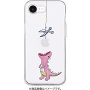 AK27573i16E [iPhone 16e用 ソフトクリアケース はらぺこザウルス ピンク]