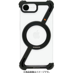 HR27577i16E [iPhone 16e用 360 RingStandバンパー アルミ・ブラック]