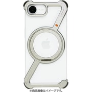 HR27578i16E [iPhone 16e用 360 RingStandバンパー アルミ・シルバー]