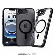 MA27595i16E [iPhone 16e用 レンズガード一体型 MagSafe対応 クリアケース ブラック]