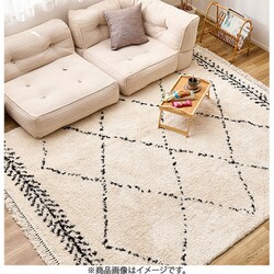 ベルギー製 ウィルトンラグ BOHO ベニワレン 200×200cm