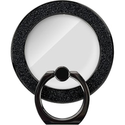 マグセーフ対応スマホリング iRing Mag Glitter ブラック UMS-IR18MGBK