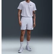 コート ビクトリー Dri-FIT 18cm メンズ テニス ショートパンツ ホワイト/ブラック(100) Sサイズ FD5381