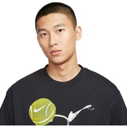 ナイキ 90s アガシ テニス ゲームシャツ USA製 DRI-FIT 白×赤