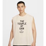 スリーブレスTシャツ メンズ フィットネス ノースリーブ ペールアイボリー(110) Mサイズ HJ3688