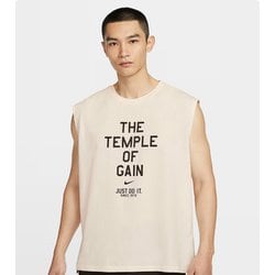スリーブレスTシャツ メンズ フィットネス ノースリーブ ペールアイボリー（110） XLサイズ HJ3688