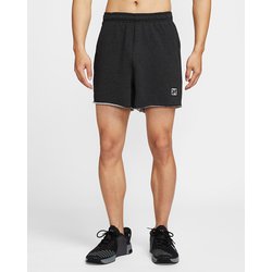 Dri-FIT ヘリテージ 13cm メンズ フィットネス ショートパンツ ブラック/ヘザー/ペールアイボリー/ブラック（010） Lサイズ HJ4090