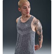 ストライド Dri-FIT ADV メンズ ランニングウェア シャツ サンダーブルー/ヘザー(437) Mサイズ HV5211