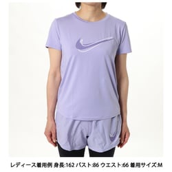 ウィメンズ ワン スウッシュ Dri-FIT レディース ランニングウェア シャツ LILAC ICE（533） Lサイズ HJ2205