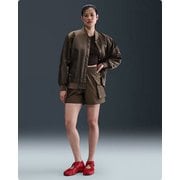 エッセンシャル ウーブン ウィメンズ ハイウエスト 13cm カーゴ ショートパンツ レディース ランニングウェア ショートパンツ アイアンストーン/ホワイト(004) Mサイズ HM6983