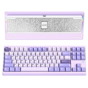 ワイヤレスメカニカルキーボード(有線・無線・Bluetooth対応) US80%配列 KAILHココアスイッチ(リニア) ルブ済 簡単取り外し仕様 RGB Crush80 Pro パープル PC80REPUR