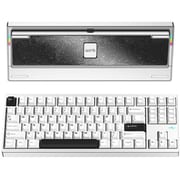 ワイヤレスメカニカルキーボード(有線・無線・Bluetooth対応) US80%配列 KAILHココアスイッチ(リニア) ルブ済 簡単取り外し仕様 RGB Crush80 Pro シルバー PC80RESIL