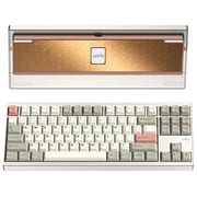 ワイヤレスメカニカルキーボード(有線・無線・Bluetooth対応) US80%配列 KAILHココアスイッチ(リニア) ルブ済 簡単取り外し仕様 RGB Crush80 Pro ウォームシルバー PC80REWSIL