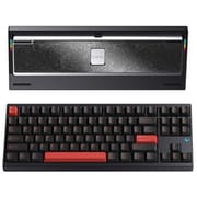 ワイヤレスメカニカルキーボード(有線・無線・Bluetooth対応) US80%配列 KAILHココアスイッチ(リニア) ルブ済 簡単取り外し仕様 RGB Crush80 Pro ブラック PC80REBK