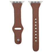 Apple Watch Series10(42mm)/Series 9 8 7(41mm)/SE/Series 6 5 4(40mm)/Series 3 2 1(38mm)用 バンド 本革 ライトブラウン NB-RAWL01LB
