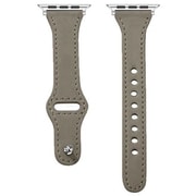 Apple Watch Series10(42mm)/Series 9 8 7(41mm)/SE/Series 6 5 4(40mm)/Series 3 2 1(38mm)用 バンド 本革 ライトグレー NB-RAWL01LG
