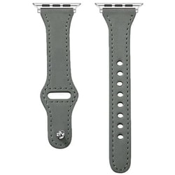 Apple Watch Series10（42mm）/Series 9 8 7（41mm）/SE/Series 6 5 4（40mm）/Series 3 2 1（38mm）用 バンド 本革 ダークグレー NB-RAWL01DG