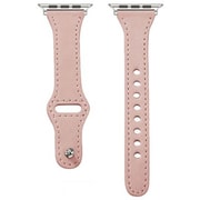Apple Watch Series10(42mm)/Series 9 8 7(41mm)/SE/Series 6 5 4(40mm)/Series 3 2 1(38mm)用 バンド 本革 ピンク NB-RAWL01PK