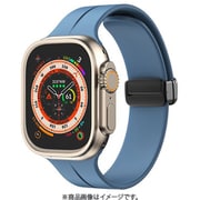 Apple Watch Series10(42mm)/Series 9 8 7(41mm)/SE/Series 6 5 4(40mm)/Series 3 2 1(38mm)用 バンド シリコン ブルー NB-RAWSI01BL