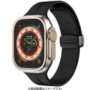 Apple Watch Ultra(49mm)/Series10(46mm)/9 8 7(45mm)/SE2/SE/Series 6 5 4(44mm)/3 2 1(42mm)用バンド シリコン ブラック NB-RAWSI02BK