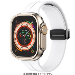 Apple Watch Ultra（49mm）/Series10（46mm）/9 8 7（45mm）/SE2/SE/Series 6 5 4（44mm）/3 2 1（42mm）用バンド シリコン ホワイト NB-RAWSI02WH