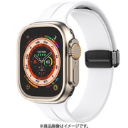 Apple Watch Ultra(49mm)/Series10(46mm)/9 8 7(45mm)/SE2/SE/Series 6 5 4(44mm)/3 2 1(42mm)用バンド シリコン ホワイト NB-RAWSI02WH