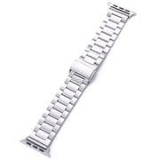 Apple Watch Ultra(49mm)/Series10(46mm)/9 8 7(45mm)/SE2/SE/Series 6 5 4(44mm)/3 2 1(42mm)用 バンド ステンレス シルバー NB-RAWST02SV