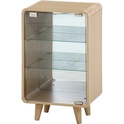 コレクションシェルフ クレール ミドル 幅36×奥行26.5×高さ60cm オークナチュラル 52297