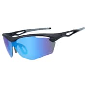 偏光スポーツサングラス 本体色:Matte Black/Gray レンズ色:Smoke Polar/ Blue REVO PRX 6007-01