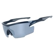 偏光スポーツサングラス 本体色：Shiny Metallic Navy /Gray レンズ色：Smoke Polar /Silver Mirror SGB 4093-16