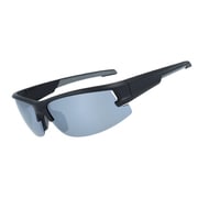 偏光スポーツサングラス 本体色：Matte Black/Gray レンズ色：Smoke Polar /Silver Mirror SGB 4094-02