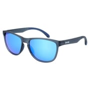 偏光スポーツサングラス 本体色:Matte Dark Clear Gray/Navy レンズ色:Light Smoke Polar /Bule White REVO SPLD 4003-02