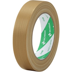 布粘着テープ No.121N 大巻 （中軽量物封かん用） 25mm×25m 1巻入 黄土 121N-25