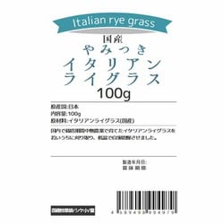 令和7年産国産やみつきイタリアンライグラス 100g 9個まとめ売り 令和7年産国産やみつきイタリアンライグラス 100g 9個まとめ売り