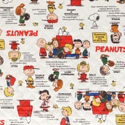 823795 [PEANUTS スヌーピー 生地 キルティング 75thクラシック 105cm巾×50cmカット オフホワイト]