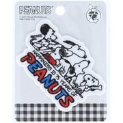 RIO-3203 [PEANUTS アイロン接着 エンブレムワッペン SN 75th スヌーピーズ W82mm×H52mm]