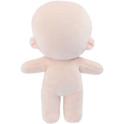 NUI-12 [推しぬい ぬいのボディwawaちゃん 横15cm×縦20cm×厚さ8cm #SM さくらミルク ゆるふわショートのウィッグ型紙・レシピQRコード付き]
