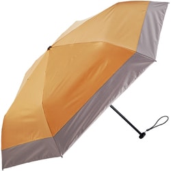 日傘 折りたたみ傘 晴雨兼用 airy+ 超軽量カーボン 親骨50cm 手開き式 一級遮光 UVカット加工 6本骨 カーボンファイバー骨 バイカラー キャメル×モカ MEX50DP-063PI-cameL-mocha