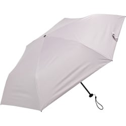 折りたたみ傘 ユニセックス 超軽量カーボン 晴雨兼用 55cm 手開き式 一級遮光 UVカット加工 6本骨 カーボンファイバー骨 グレー K010-MEX55I-grey