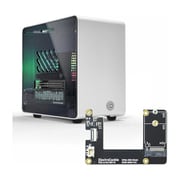 ラズパイ5用 ミニタワーケース SSDシールド付 銀 EC-Pi5CASESSD-SV