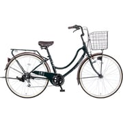 シティサイクル RY フロートミックス266-G 26インチ 外装6段変速 ダークグリーン MK-25-001