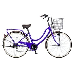 シティサイクル RY フロートミックス266-G 26インチ 外装6段変速 パープル MK-25-001